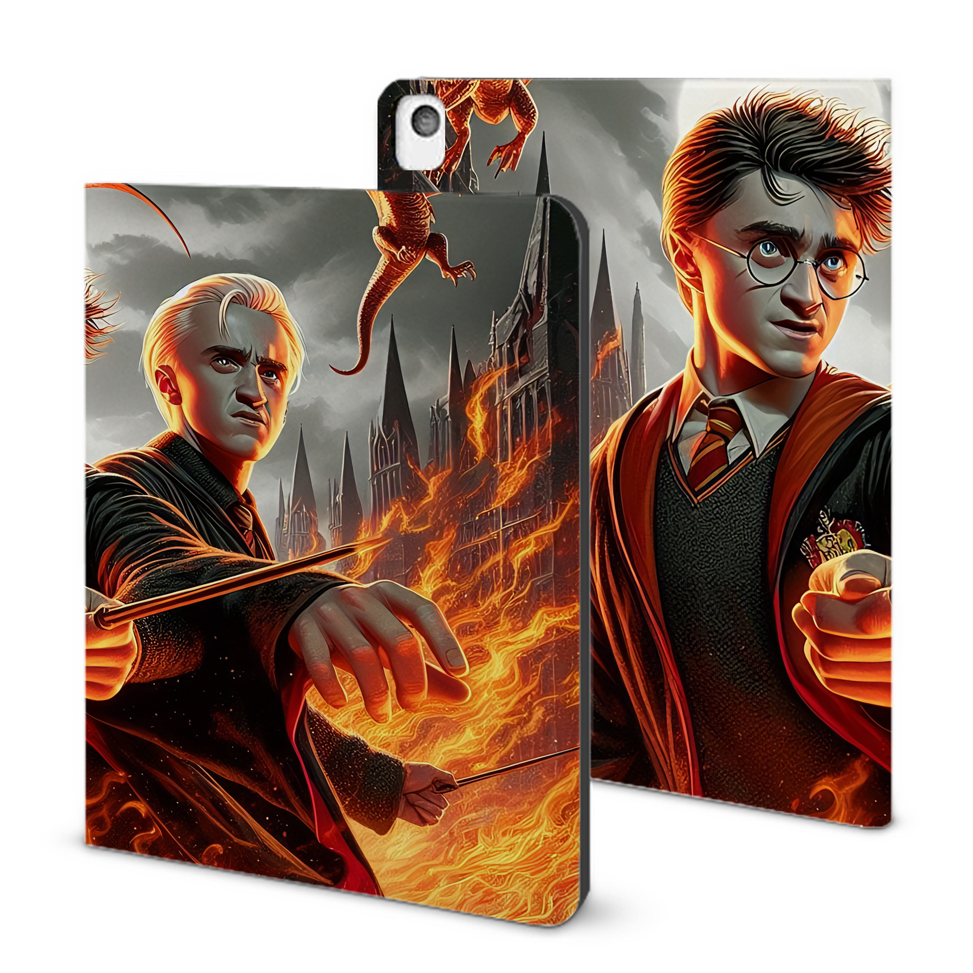 （画像用） Harry Potter ハリー・ポッターシリーズ IPadケース ペンホルダー付き ブックスタイルデザイン